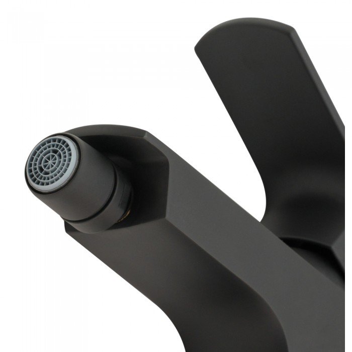 Смеситель для биде Qtap Lipno QTLIPNO2023101CB Black Matt