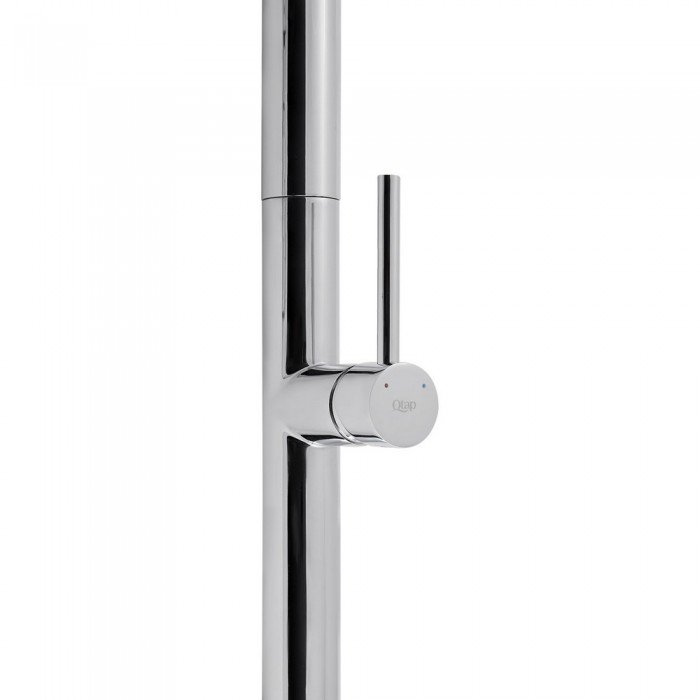 Змішувач для кухні Qtap Lenicka з висувним виливом QTLEN9138103UC Chrome