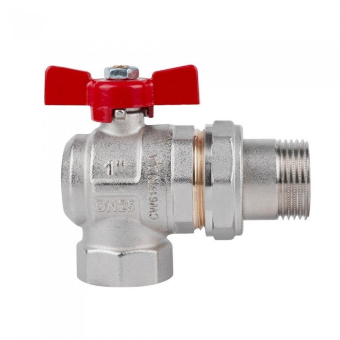 Кран шаровой Icma FAR. ROSSA 1" угловой №361