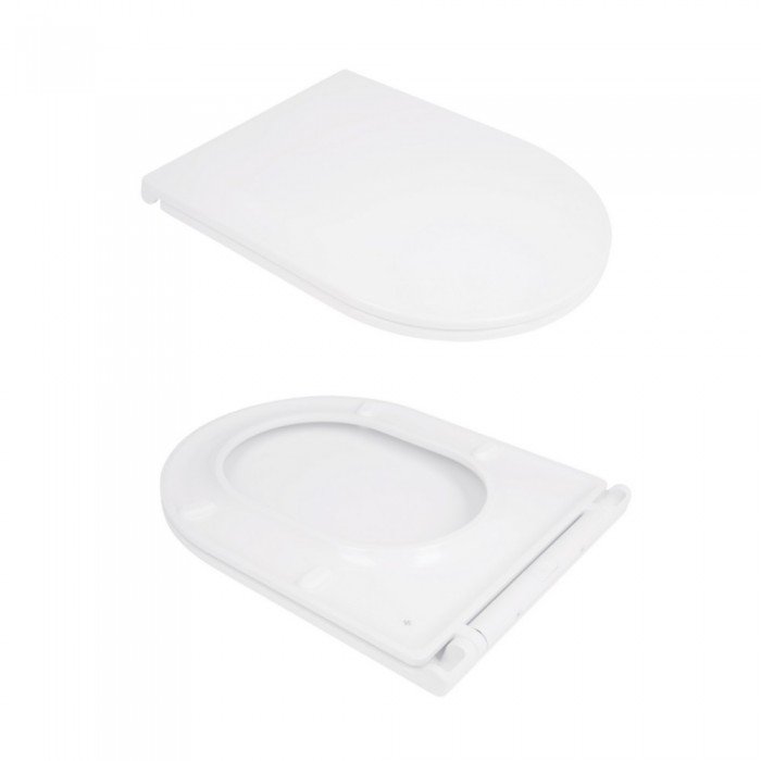 Унітаз підвісний Qtap Robin безобідковий з сидінням Soft-close QT13332141ERW