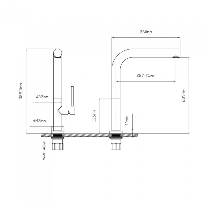Смеситель для кухни Qtap Zdenek QTZDN9032103FC Brushed Nickel PVD Смеситель для кухни Qtap Zdenek QTZDN9032103FC Brushed Nickel PVD