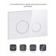 Панель смыва для унитаза Qtap Nest QT0111M11110W Панель смыва для унитаза Qtap Nest QT0111M11110W