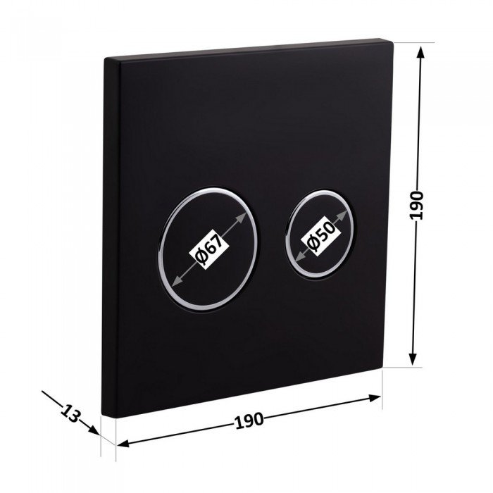 Панель смыва для унитаза Qtap Nest Uni QT0211P01V1178MB