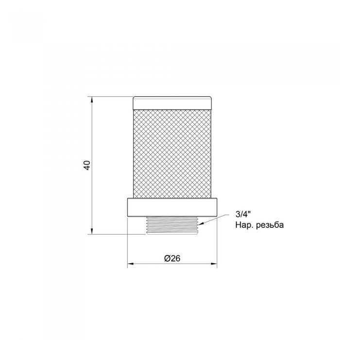 Сетка обратного клапана SD Plus 3/4" SD245W20