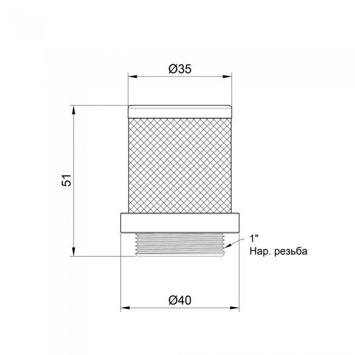 Сетка обратного клапана SD Plus 1" SD245W25