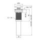 Донный клапан для раковины Qtap PU02 225х70х70 White