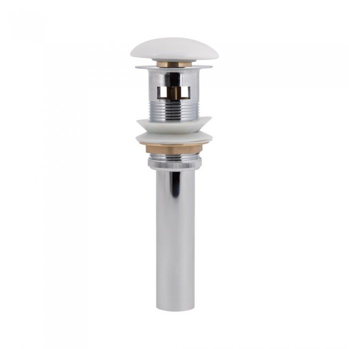 Донный клапан для раковины Qtap PU02O 225х70х70 White с переливом