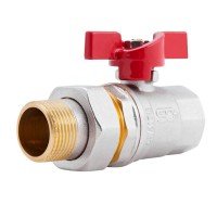 Кран шаровой "Американка" SD Plus прямой 1/2" ВН SD220W15