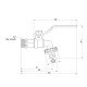 Кран поливальний Thermo Alliance Base 1/2" ЗР SV140W15