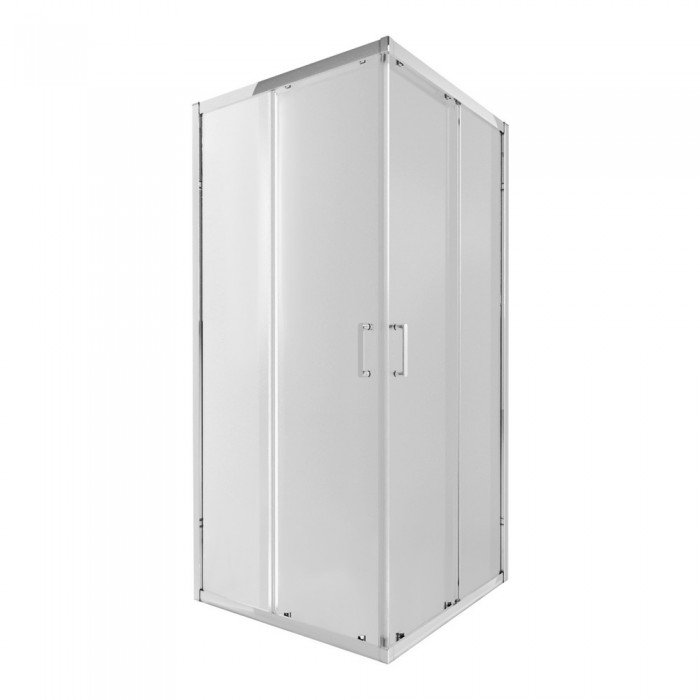 Душевая кабина Qtap Taurus CRM1011SC6 100x100 см, стекло Clear 6 мм, покрытие CalcLess без поддона