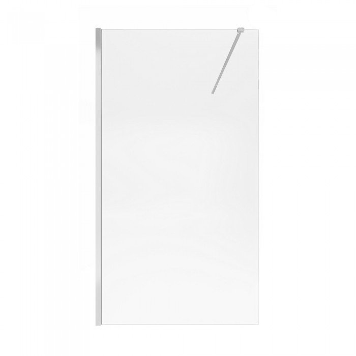 Душевая перегородка Qtap Walk-In Standard CRM2011.C8 110х200 см, стекло Clear 8 мм, покрытие CalcLess Душевая перегородка Qtap Walk-In Standard CRM2011.C8 110х200 см, стекло Clear 8 мм, покрытие CalcLess
