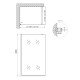 Душевая перегородка Qtap Walk-In Standard CRM2011.C8 110х200 см, стекло Clear 8 мм, покрытие CalcLess Душевая перегородка Qtap Walk-In Standard CRM2011.C8 110х200 см, стекло Clear 8 мм, покрытие CalcLess