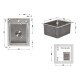 Мойка для кухни интегрированная Lidz Handmade H4050 (LDH4050BRU39258) Brushed Steel 3,0/1,0 мм
