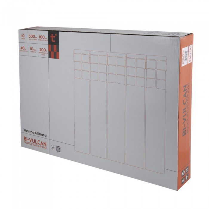 Радиатор биметаллический Thermo Alliance Bi-Vulcan 500/100 1,76 кг