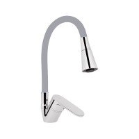 Смеситель для кухни Lidz Tani 008F3 с гибким изливом (k40) LDTAN008F3GCR39507 Chrome/Grey Смеситель для кухни Lidz Tani 008F3 с гибким изливом (k40) LDTAN008F3GCR39507 Chrome/Grey
