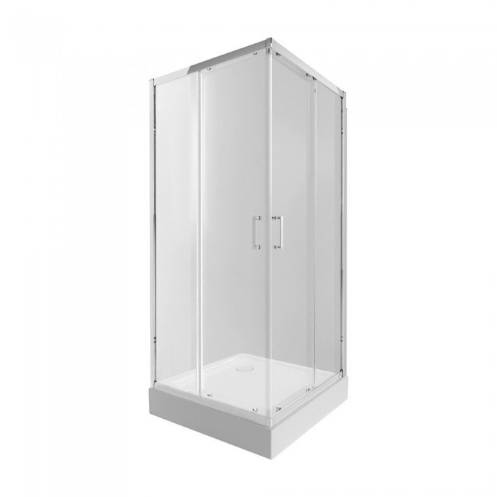 Набор Qtap душевая кабина Taurus CRM1011SC6 Clear 100х100 см + поддон Tern 301112 Набор Qtap душевая кабина Taurus CRM1011SC6 Clear 100х100 см + поддон Tern 301112