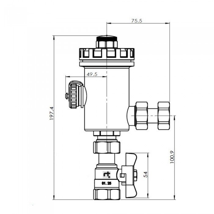 Фильтр с магнитом SD Forte 3/4" SF129W20 Фильтр с магнитом SD Forte 3/4" SF129W20
