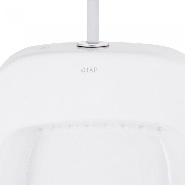 Пісуар підвісний Qtap Crow з краном-дозатором 390х330х660 White QT0588112HW
