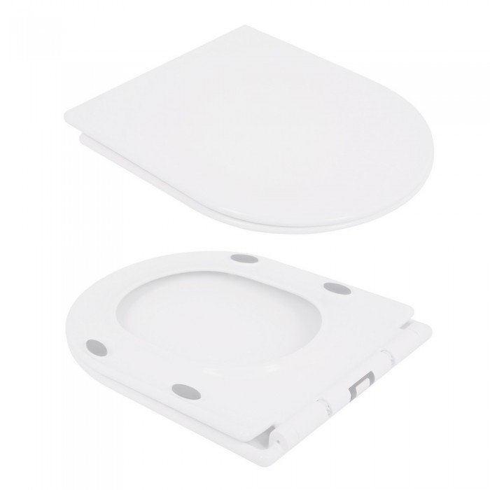 Унітаз-компакт Qtap Presto безобідковий з сідінням Soft-close QT24221217AW Унітаз-компакт Qtap Presto безобідковий з сідінням Soft-close QT24221217AW