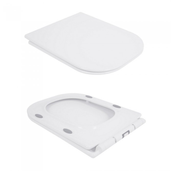 Унитаз-компакт Qtap Nando безободковый с сиденьем Soft-close QT12221222AW Унитаз-компакт Qtap Nando безободковый с сиденьем Soft-close QT12221222AW