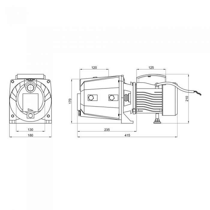 Насос самовсасывающий центробежный Thermo Alliance D-JETm-125M 0,92 кВт
