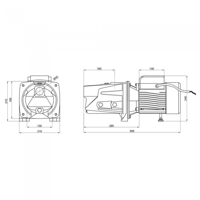 Насос самовсасывающий центробежный Thermo Alliance D-JSWm-20H 1,5 кВт Насос самовсасывающий центробежный Thermo Alliance D-JSWm-20H 1,5 кВт
