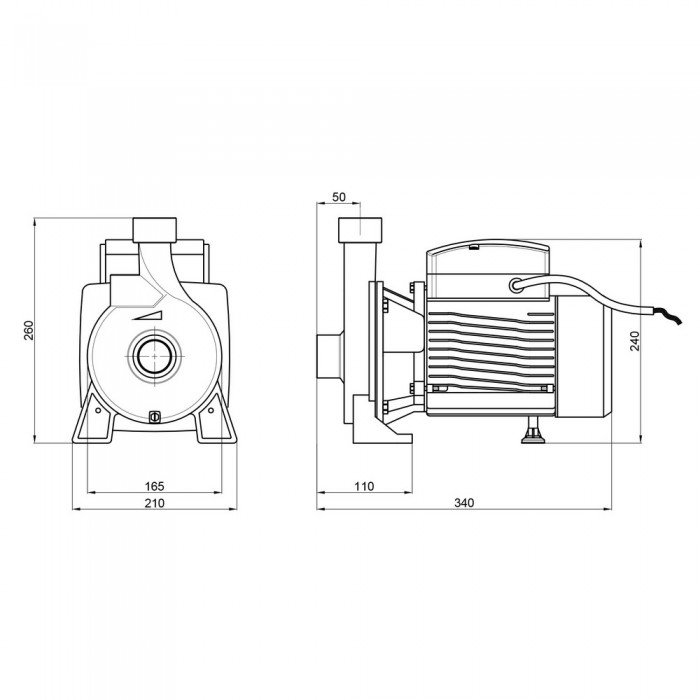 Насос поверхностный центробежный Thermo Alliance CPm170/1 1,1 кВт