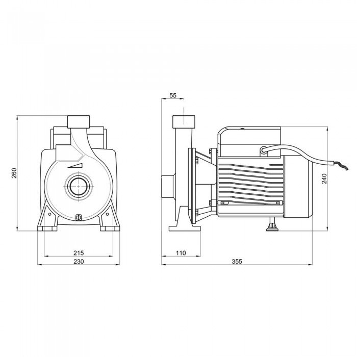 Насос поверхностный центробежный Thermo Alliance CPm190/1 1,5 кВт