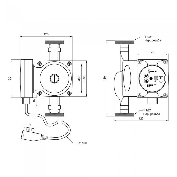 Насос циркуляционный Thermo Alliance LPSA 25/60/180