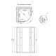Душевая кабина Lidz Latwa SC90x90.SAT.MID.FR, стекло Frost 4 мм без поддона Душевая кабина Lidz Latwa SC90x90.SAT.MID.FR, стекло Frost 4 мм без поддона