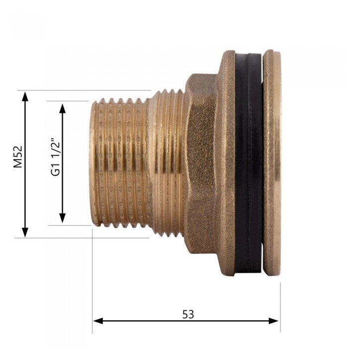 Врезка SD Plus 1 1/2" в бак SD40040