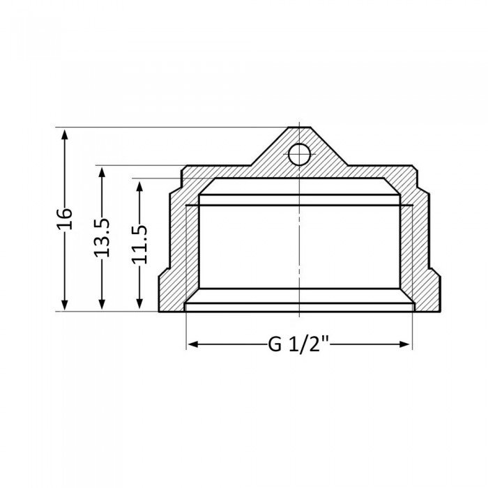 Заглушка SD Plus 1/2" ВР SD40215
