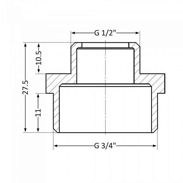 Ниппель SD Plus 1/2"х3/4" НР SD4081520
