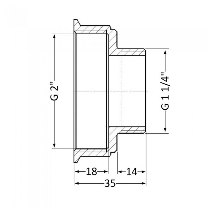 Переход SD Plus 2"х1 1/4" ВН SD4095032