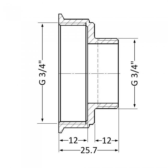 Переход SD Plus 3/4"х3/4" ВН SD4092020