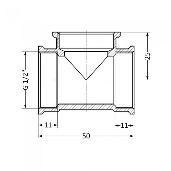 Трійник SD Plus 1/2" ВР SD41115