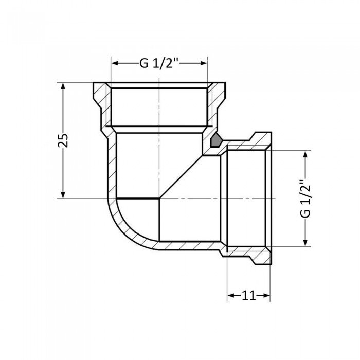 Угол SD Plus 1/2" ВР SD41815
