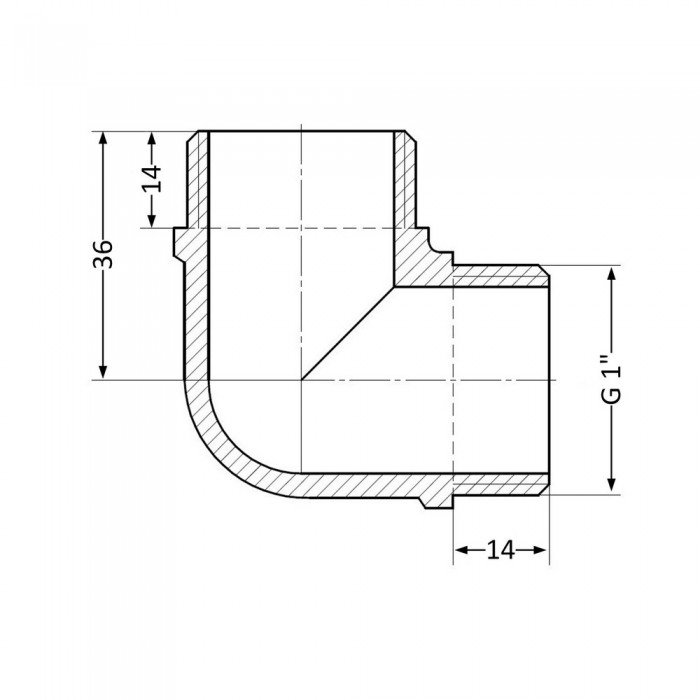 Уголок SD Plus 1" НР SD41925