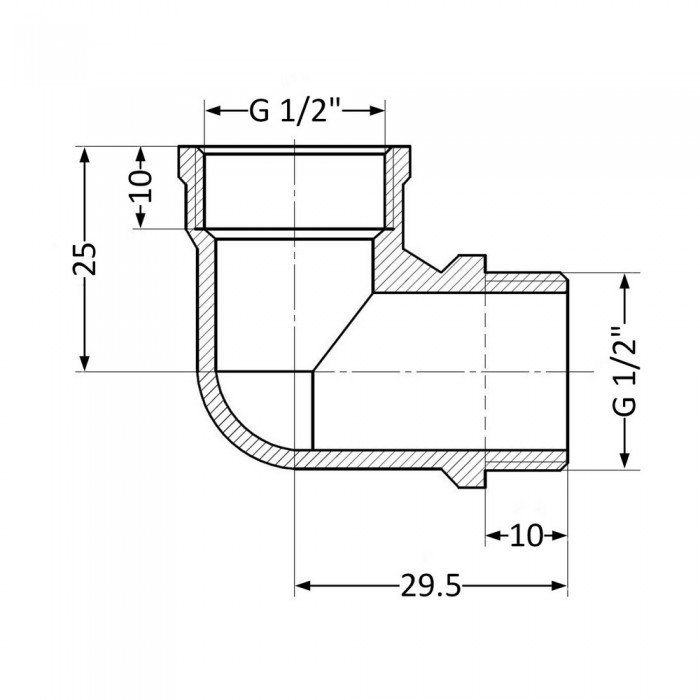 Угол SD Plus 1/2" ВН SD42015