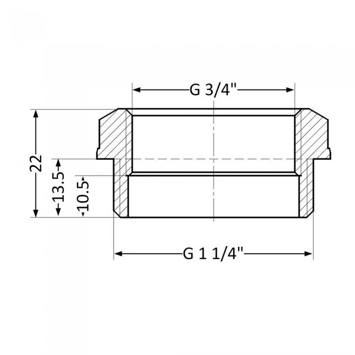 Футорка SD Plus 1 1/4"х3/4" НВ SD4233220