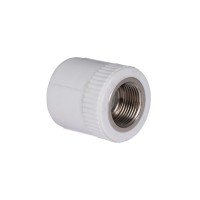 Муфта з поліпроп.  32х3/4"в д/поліпроп. труб  Blue Ocean "Бiлий"