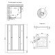 Набор Lidz душевая кабина Wawel SC80x80.SAT.LOW.GR, стекло тонированное 4 мм + поддон Mazur Набор Lidz душевая кабина Wawel SC80x80.SAT.LOW.GR, стекло тонированное 4 мм + поддон Mazur