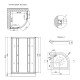 Набор Lidz душевая кабина Latwa SC90x90.SAT.LOW.GR, стекло тонированное 4 мм + поддон Kupala Набор Lidz душевая кабина Latwa SC90x90.SAT.LOW.GR, стекло тонированное 4 мм + поддон Kupala