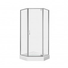 Набор Qtap душевая кабина Leo CRM10995-AC6 Clear 2020x900x900 мм + поддон Diamond 309912 90x90x12 см с сифоном Набор Qtap душевая кабина Leo CRM10995-AC6 Clear 2020x900x900 мм + поддон Diamond 309912 90x90x12 см с сифоном