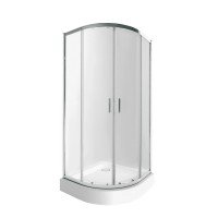 Набор Qtap душевая кабина Taurus CRM1011AC6 Clear 2020x1000x1000 мм + поддон Robin 301112 100x100x12 см с сифоном Набор Qtap душевая кабина Taurus CRM1011AC6 Clear 2020x1000x1000 мм + поддон Robin 301112 100x100x12 см с сифоном
