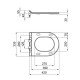 Сиденье для унитаза Qtap Presto с микролифтом Slim QT26991217AW
