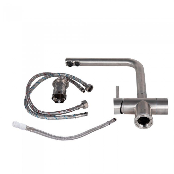 Змішувач для кухні Lidz Aria 020F1 (k35) LDARI020F1NKS43359 Nickel