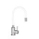 Змішувач для кухні Lidz Aria 015F3 з гнучким виливом (k35) LDARI015F3WHI43362 White / Nickel Змішувач для кухні Lidz Aria 015F3 з гнучким виливом (k35) LDARI015F3WHI43362 White / Nickel
