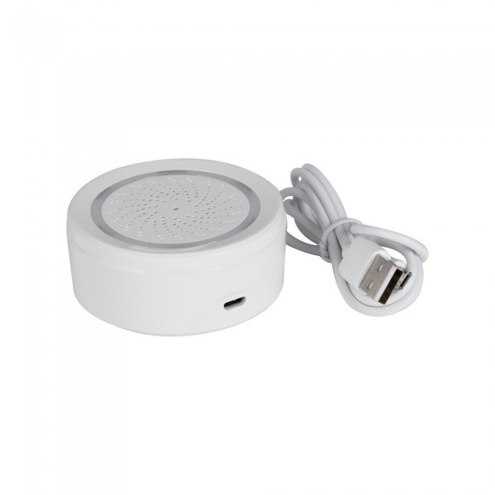 Беспроводной датчик температуры и влажности с сиреной WiFi WF-THP