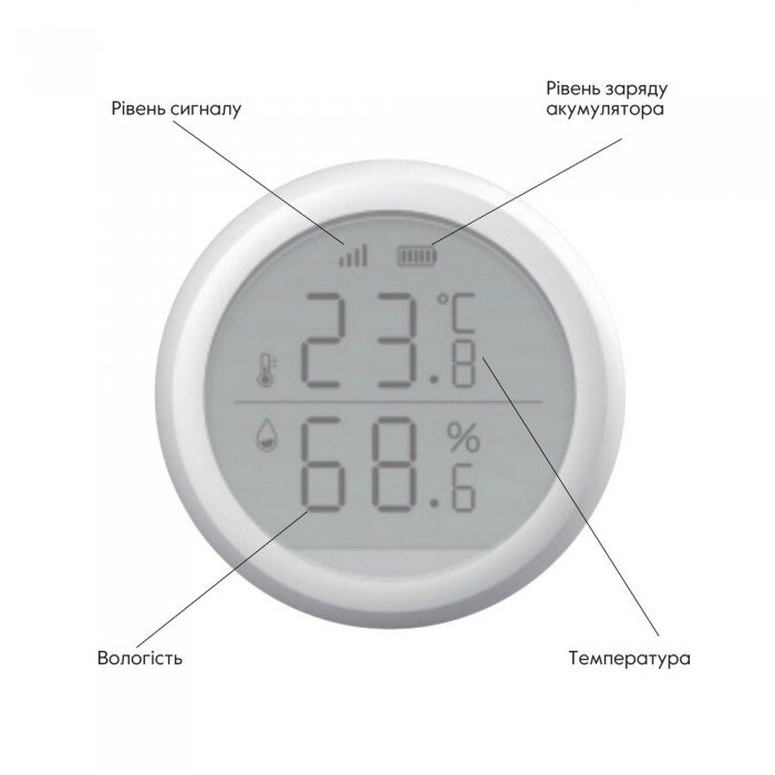 ZigBee Бездротовий датчик температури та вологості    ZB-ZTH